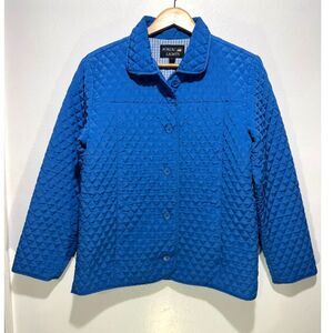 Nordic Lights quilted jacket classic winter outdoors made in Korea blue women L